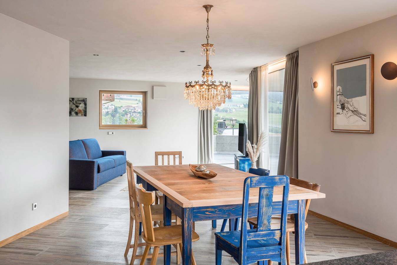 Ganze Wohnung, Aumia Ferienwohnung Saphir' mit Bergblick und Terrasse in Völs am Schlern, Dolomiti Superski