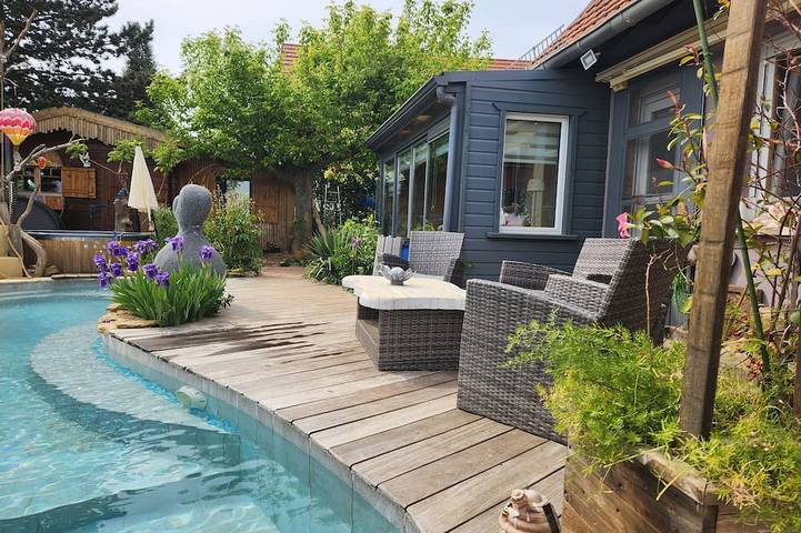 Ferienhaus für 6 Personen, mit Terrasse und Whirlpool, mit Haustier - 1