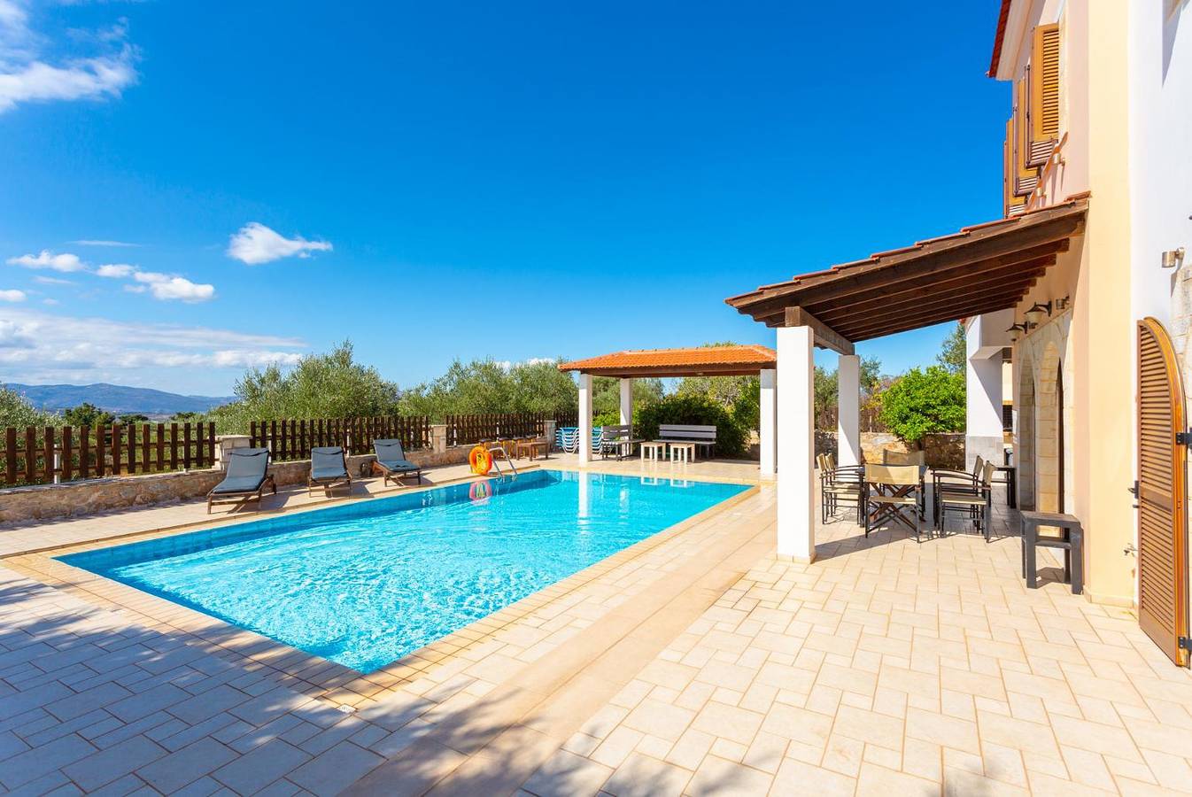 Villa per 7 persone con terrazza in Kefalas, Vamos