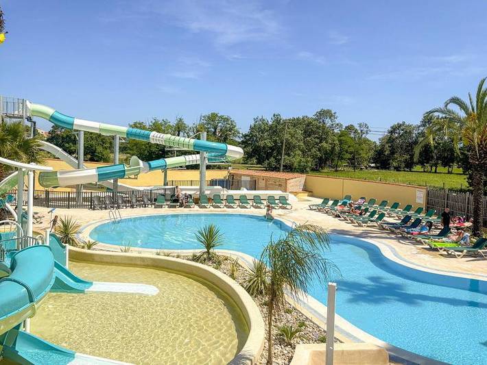 Camping pour 4 personnes, avec Bassin pour enfant et Piscine à Argelès-sur-Mer