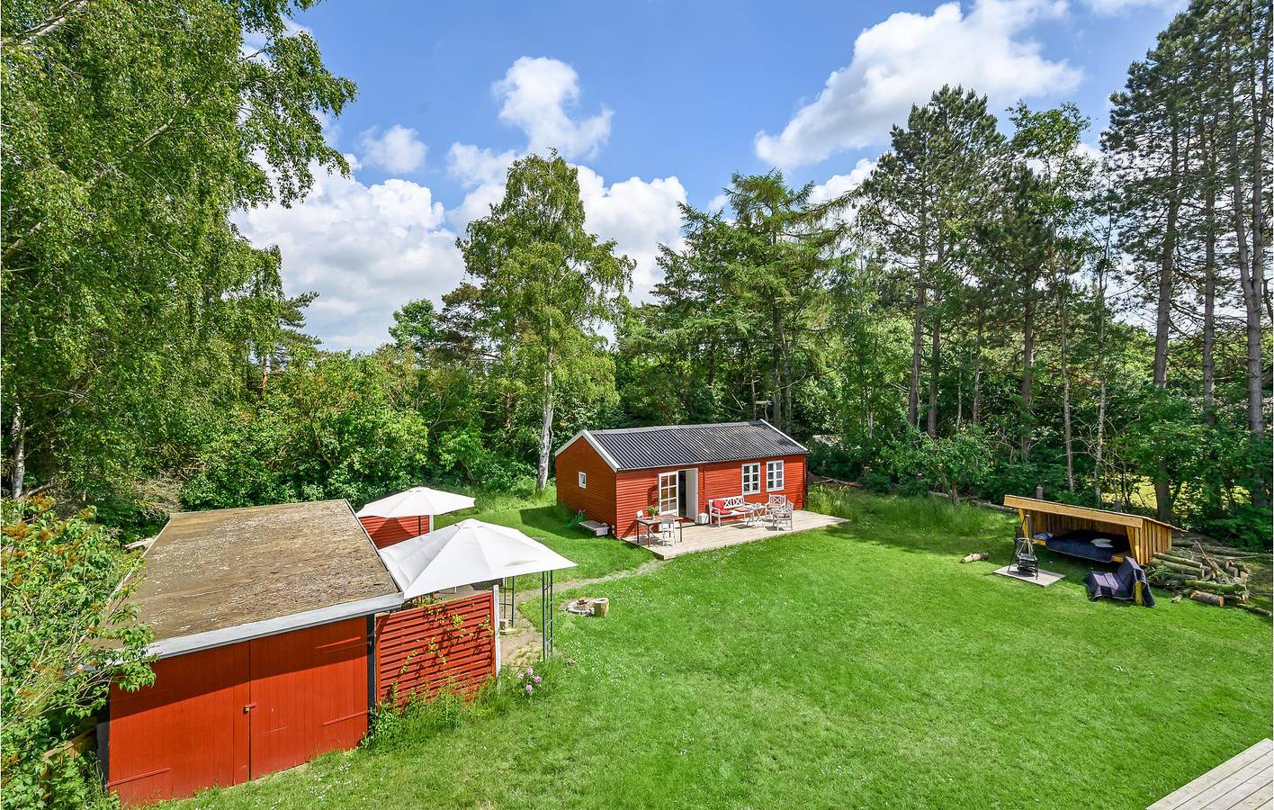 Ferienhaus für 4 Personen mit Terrasse in Kaldred, Kalundborg und Umgebung