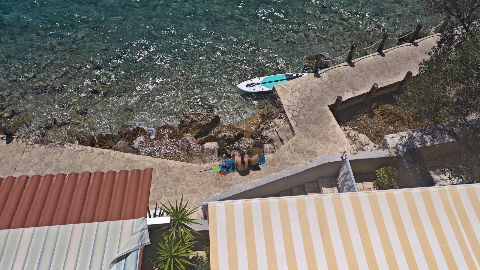Ganzes Studio, Studioapartment in Tribunj mit Meerblick, Balkon, Klimaanlage, W-Lan (68-1) in Tribunj, Šibenik-Knin