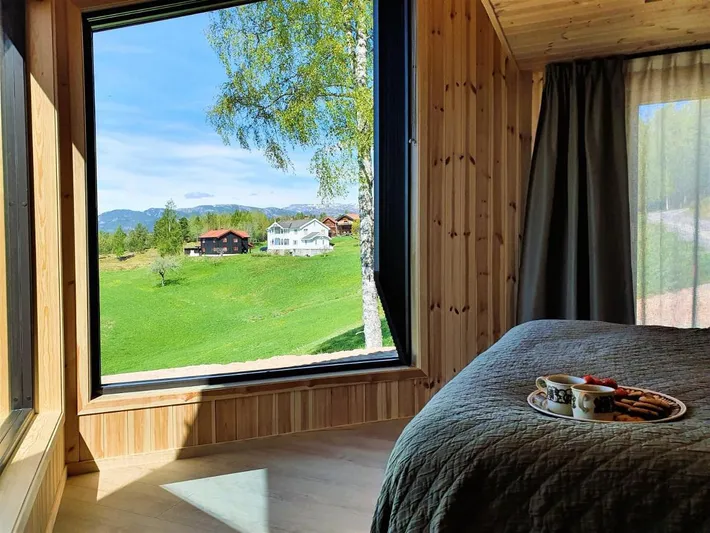 Ferienhaus für 4 Personen, mit Garten und Seeblick sowie Ausblick und Sauna - 1