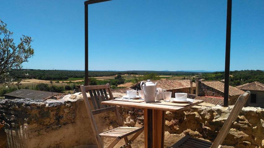 Chambre d’hôte pour 2 personnes, avec Terrasse et Vue