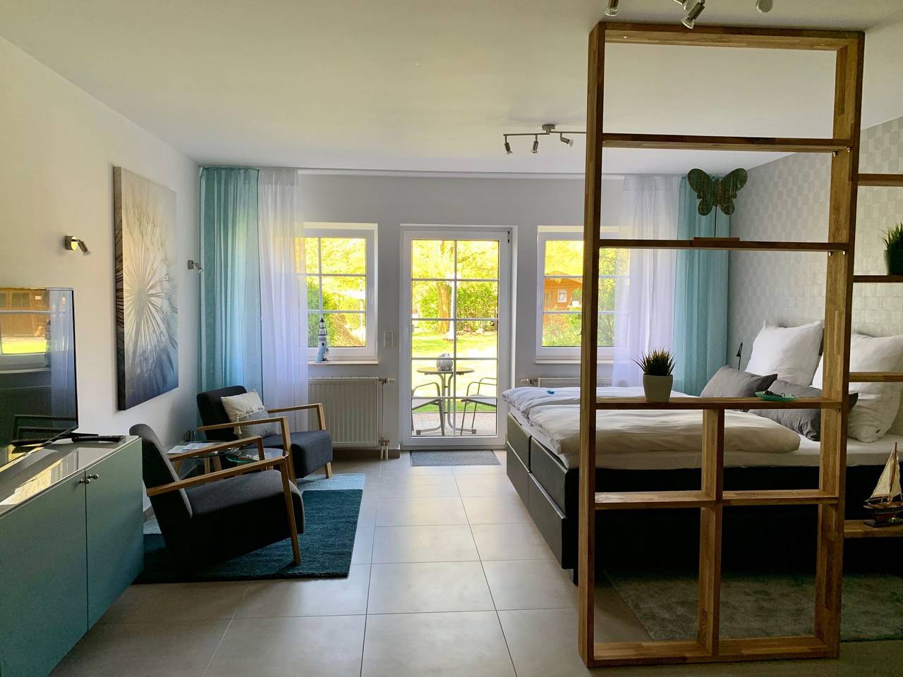 Apartamento entero, Studio-Appartement mit Terrasse in Lancken-Granitz, Rügen