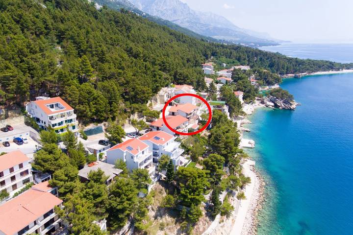 Vakantiewoning voor 2 personen, met balkon/terras in Brela