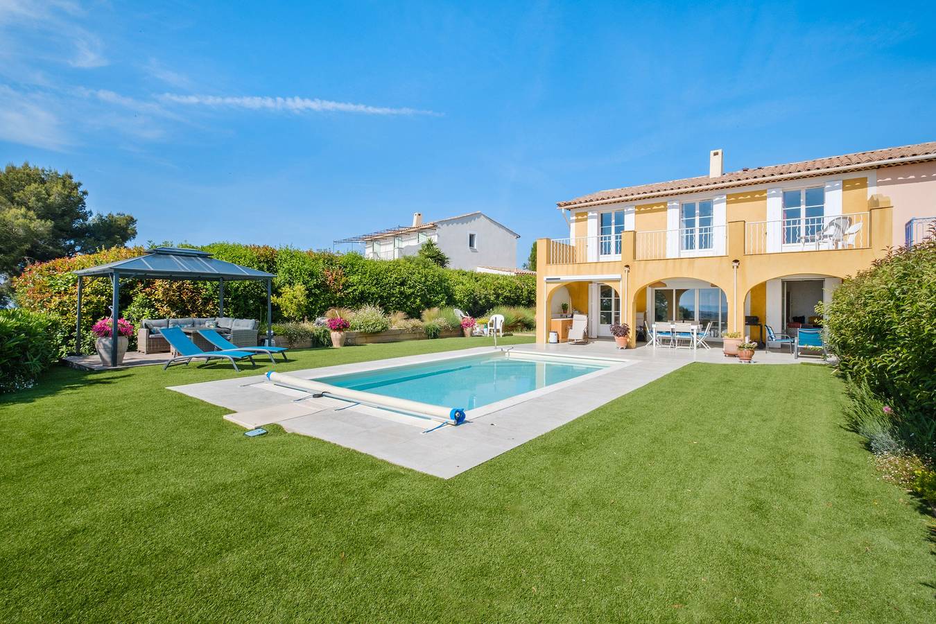 Villa 'Privée Avec Piscine' mit Meerblick, privatem Pool und Wi-Fi in Cagnes-sur-Mer, Cannes und Umgebung