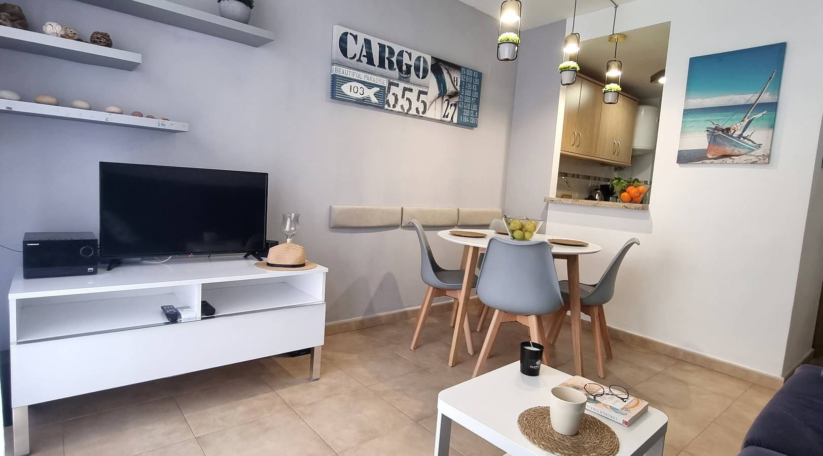 Apartamento entero, Apartamento 'La Pausa' con balcón, Wi-Fi y aire acondicionado in Playa de Gandía, Costa de Valencia