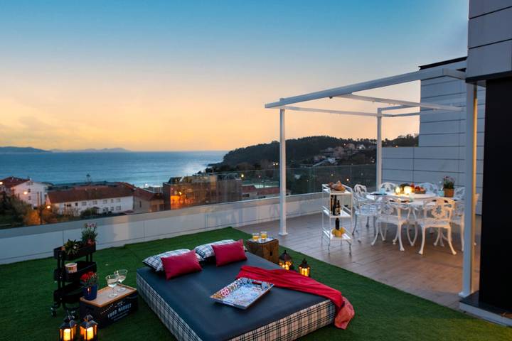 Apartamento para 8 personas, con balcón en Costa de Galicia