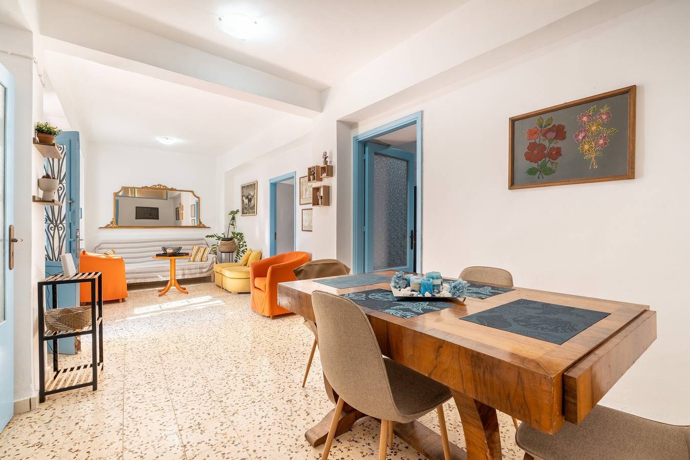 Ferienhaus „Katia's Home Erdgeschoss“ mit Gemeinschaftsgarten, Wlan und Klimaanlage in Rhodos Stadt, Rhodos