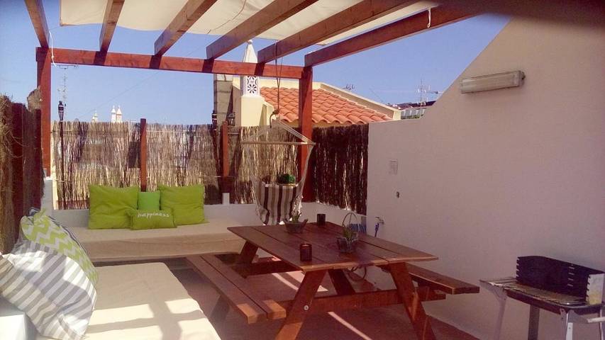 Casa de férias para 4 pessoas, com Varanda e Terraço em Monte Gordo