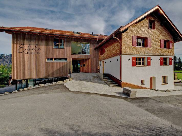 Hütte für 4 Personen, mit Garten und Seeblick sowie Ausblick in Oberstaufen