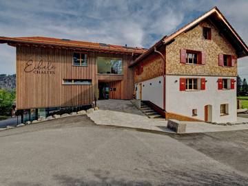 Hütte für 4 Personen, mit Garten und Seeblick sowie Ausblick in Oberstaufen