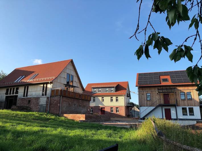 Ferienwohnung für 4 Personen, mit Balkon/Terrasse und Terrasse sowie Garten und Sauna im Spessart