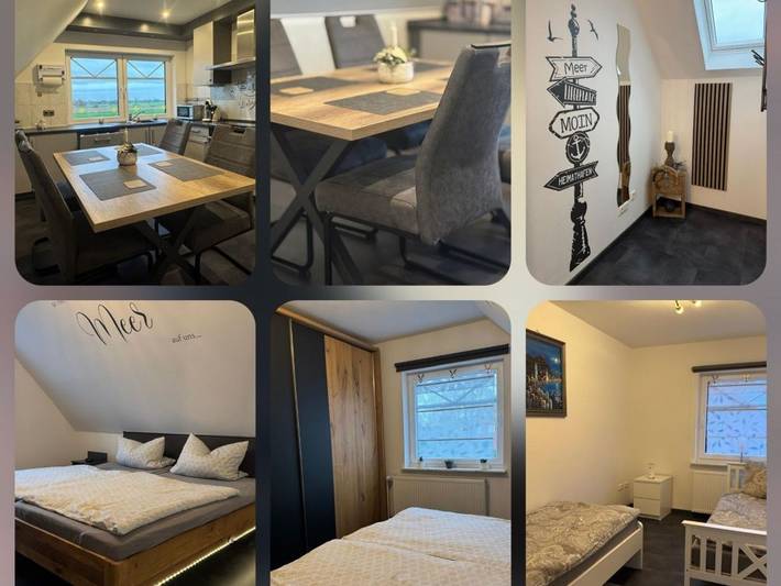 Ferienwohnung für 5 Personen, mit Terrasse und Garten sowie Ausblick