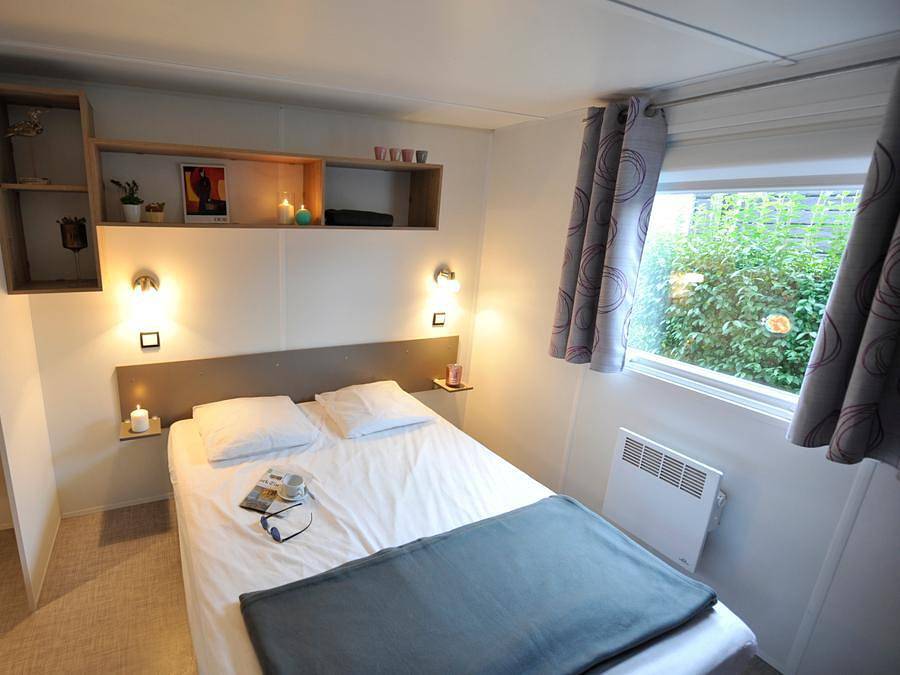 Camping les Alouettes et l'Image - Mobilheim 4 personen - Mobilheim Komfort + 2 Zimmer Rapidhome beige in Houplines, Lille und Umgebung