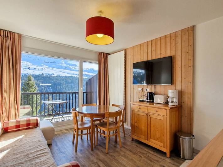 Chalet pour 4 personnes, avec terrasse, animaux acceptés dans Flaine