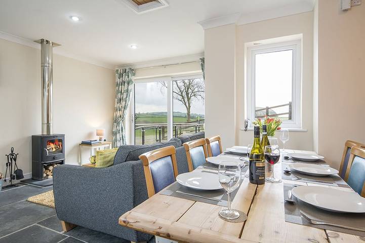 Vakantiehuis voor 6 personen, met whirlpool en balkon in Zuid-Wales