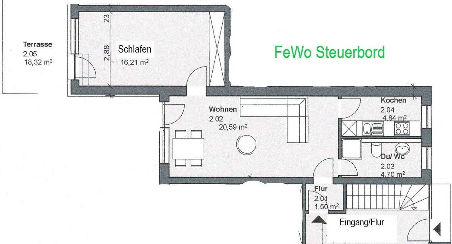 Ganze Ferienwohnung, Fewo Steuerbord in Krummsee, Malente