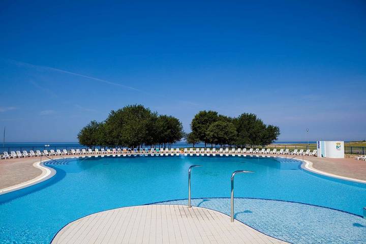 Ferienpark für 3 Personen, mit Balkon und Kinderpool sowie Pool in Istrien