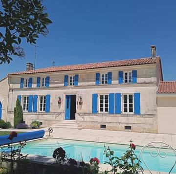 Gîte pour 4 personnes, avec jardin ainsi que piscine et jacuzzi dans Montchaude