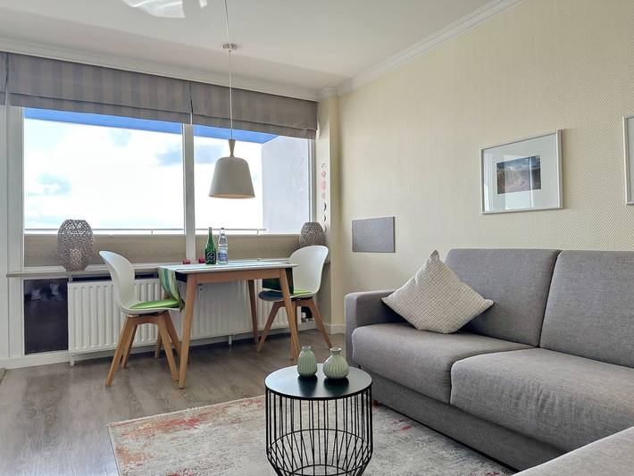 Ferienwohnung für 2 Personen, mit Garten und Balkon sowie Ausblick in Westerland