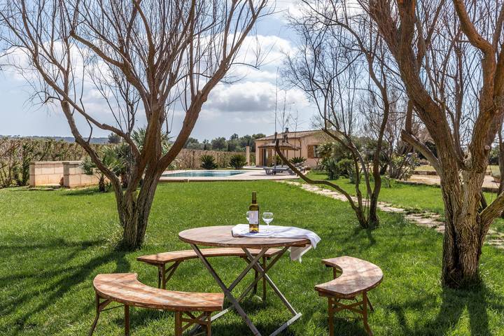 Vacation Home Son Fort Des Trenc with Mountain View, Pool, Wi-Fi, Terrace & Garden in Campos, South Majorca