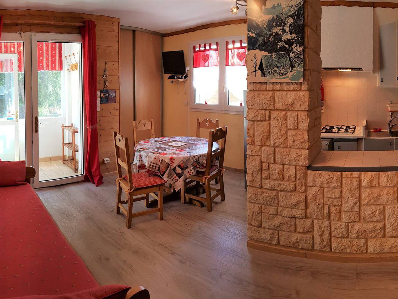 Appartement entier, Appart cosy 5pers, terrasse, parking, wifi, proche télésiège in La Toussuire, Fontcouverte-la-Toussuire