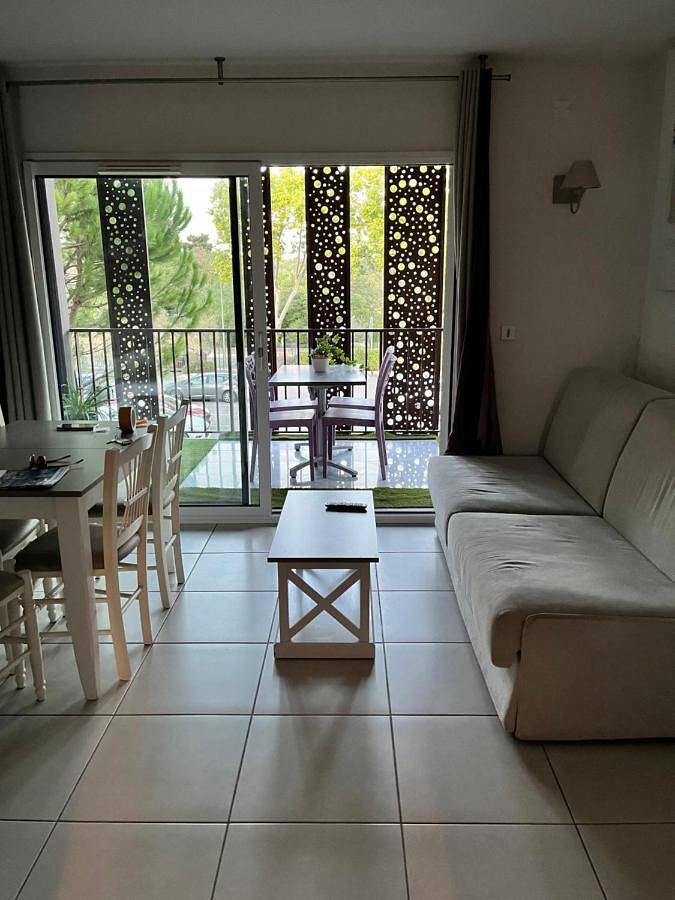 Gîte pour 4 personnes, avec Balcon et Jacuzzi ainsi que Piscine et Sauna dans Le Pont du Gard