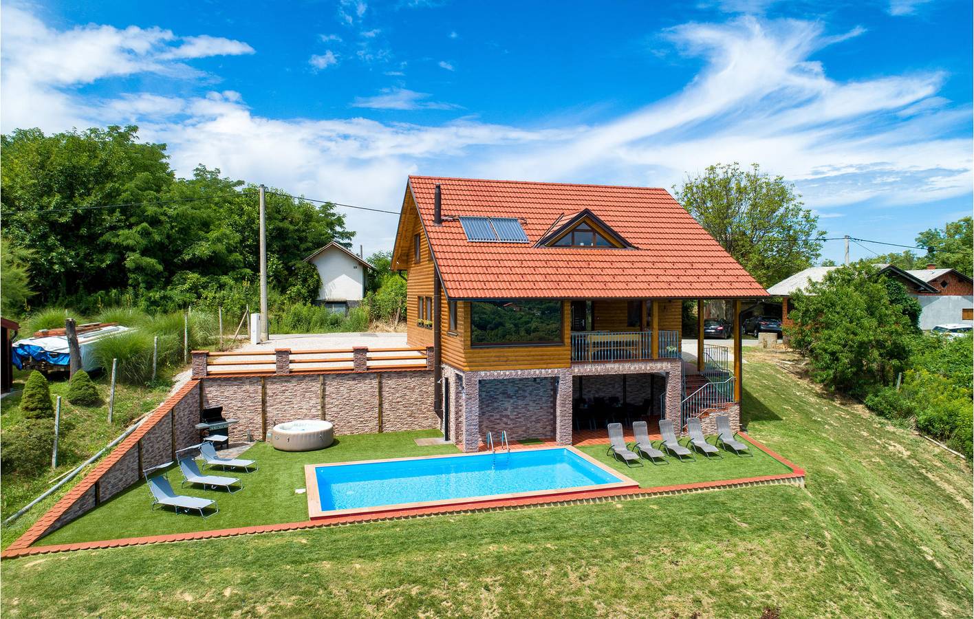 Maison de vacances pour 8 personnes avec jacuzzi in Medimurje