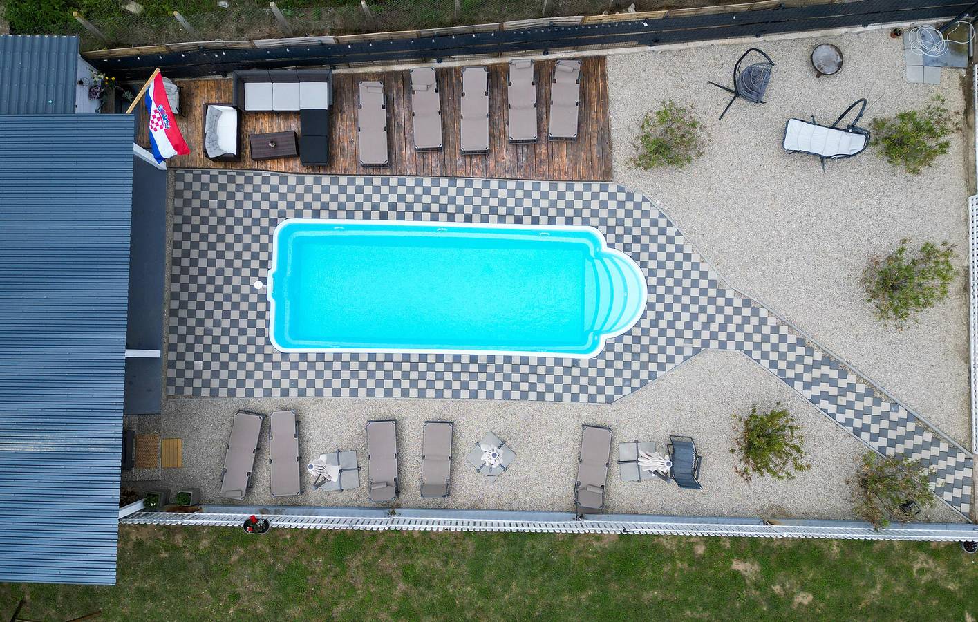 Gezellig appartement van 29 m² met wifi, zwembad, terras en barbecue in Koprivnica-Krizevci