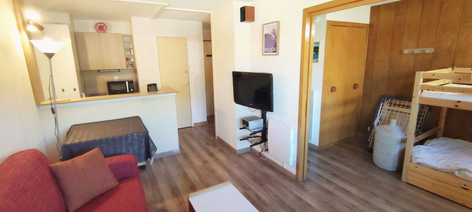 Geheel vakantieappartement, 2 Rooms Hameau Cosy Balcony in Isola 2000, Isola