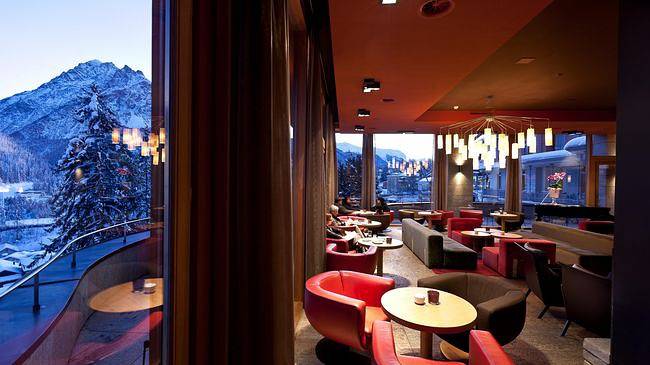 Hotel Belvédère - Einzelzimmer  Motta Naluns Nordseite in Scuol, Unterengadin