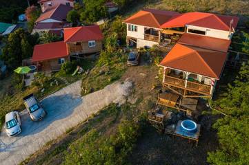 Gîte pour 5 personnes, avec terrasse ainsi que jardin et vue à Les Anses-d'Arlet