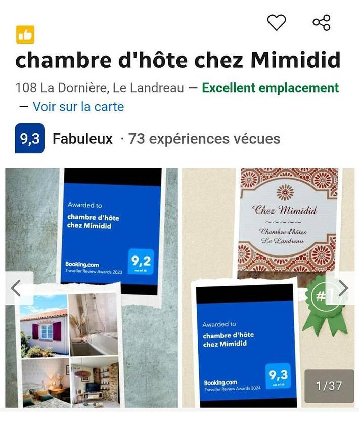 Gîte pour 2 personnes, avec vue ainsi que jardin et terrasse à Le Landreau - 2