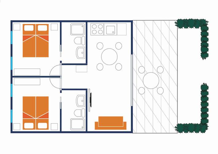 Bungalow für 5 Personen, mit Garten in Caorle - 2