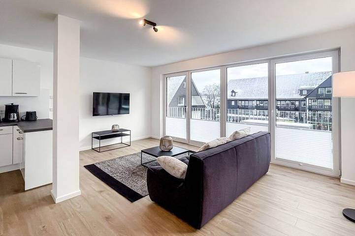 Lodge voor 4 personen, met sauna en balkon in Winterberg