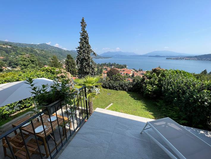 Ferienwohnung für 6 Personen, mit Garten und Seeblick