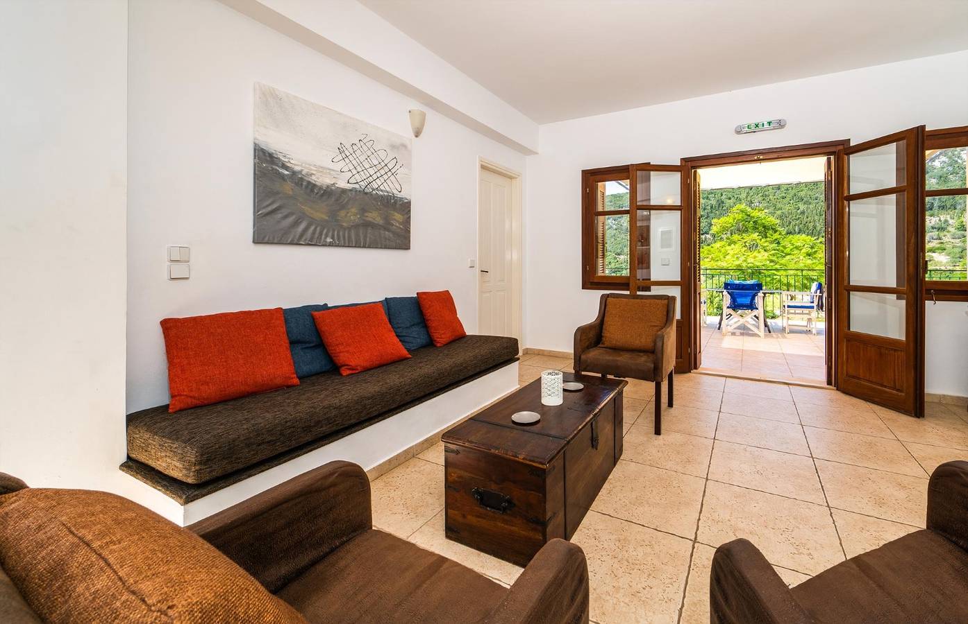 2 Bedroom Villa with Kefalonia Views and Beach Path near Stavros in Ithaque