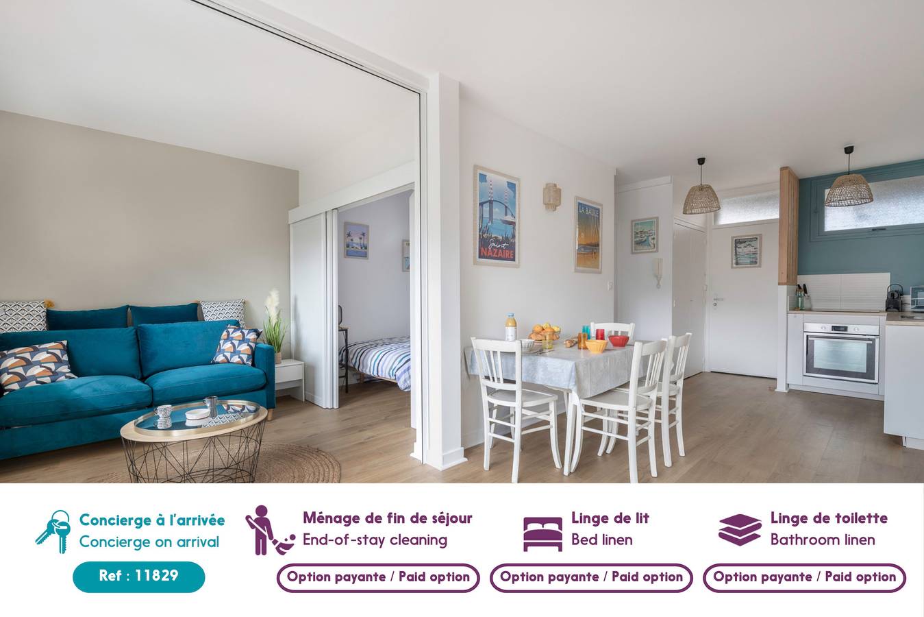 Appartement entier, Bel appartement dans une résidence front de mer in Pornichet, Côte d'Amour