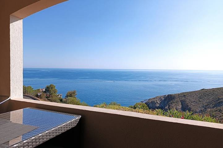Location de vacances pour 4 personnes, avec balcon à Banyuls-sur-Mer