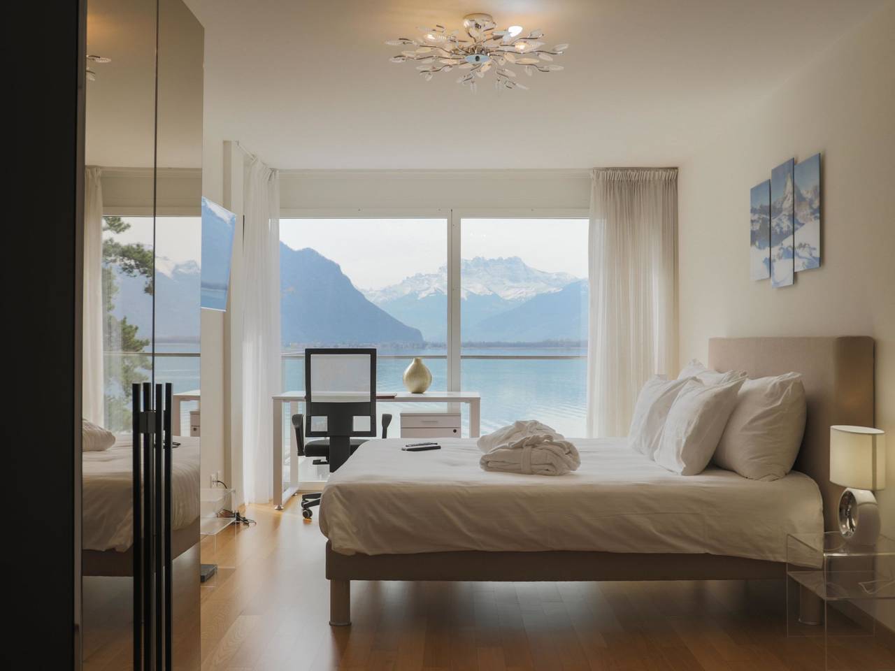 Ganze Wohnung, La Terrasses C2.5 in Montreux, Genfer See
