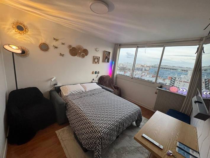 Pension voor 2 personen, met uitzicht in Parijs