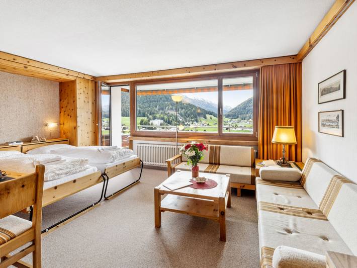 Ferienwohnung für 4 Personen, mit Balkon und Ausblick sowie Sauna in Davos - 4