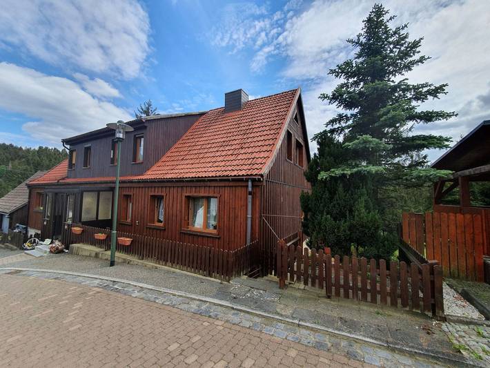 Ferienwohnung für 4 Personen, mit Garten und Ausblick