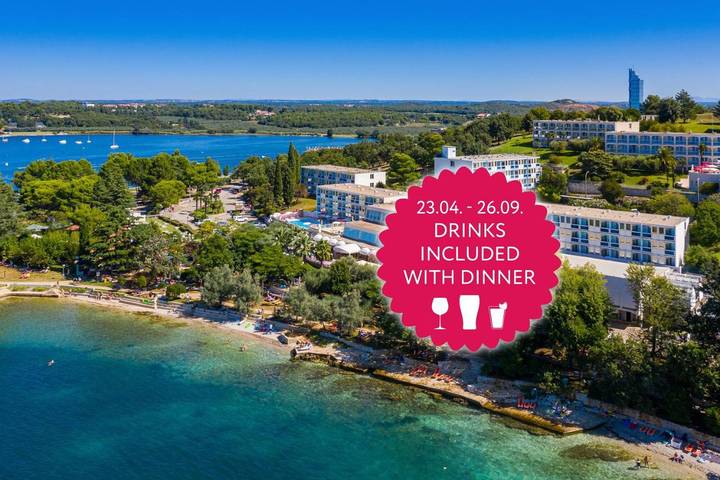 Hotel dla 2 osób, z widok i basen oraz ogród w Poreč
