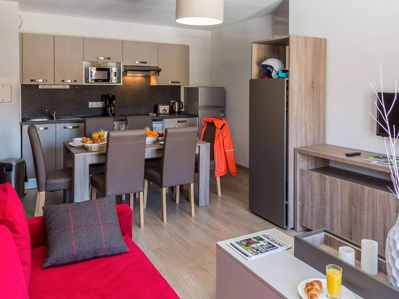 Apartamento entero, Chalet en Paradiski con piscina y spa in Plagne Villages, La Plagne-Tarentaise
