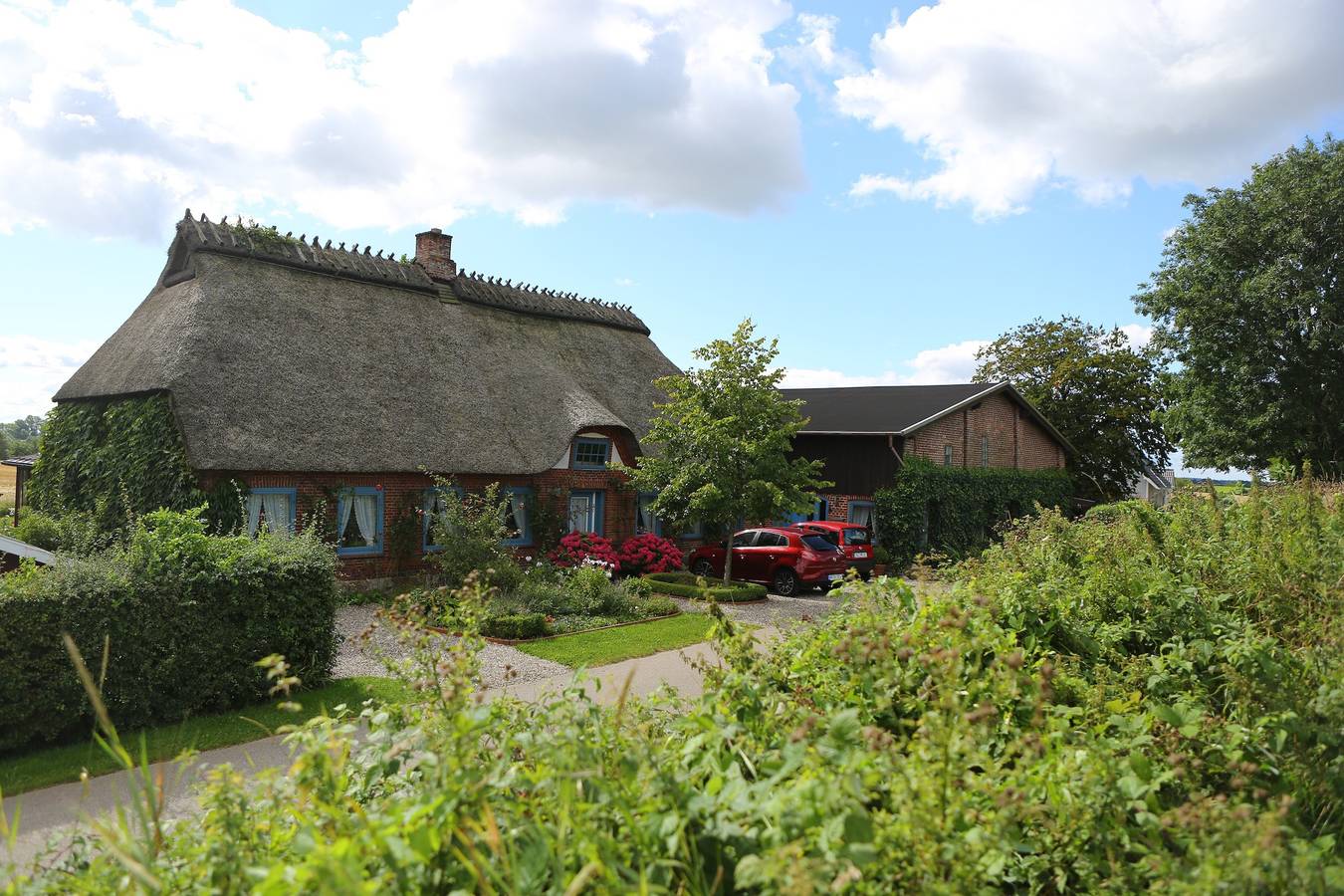 Ferienhaus Alte Stellmacherei mit privater Terrasse, Garten und Wlan in Rabenkirchen-Faulück, Kappeln & Umgebung