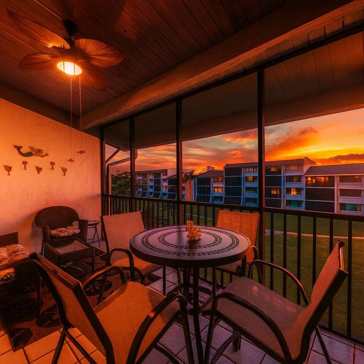 Vacation rental for 6 people, with balcony and pool in Sanibel
