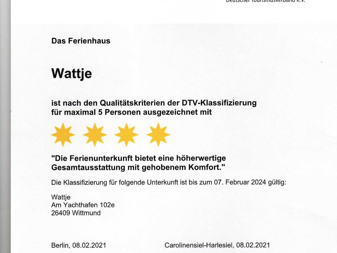 Ferienhaus Wattje - Ferienhaus Wattje in Carolinensiel-Harlesiel, Wittmund